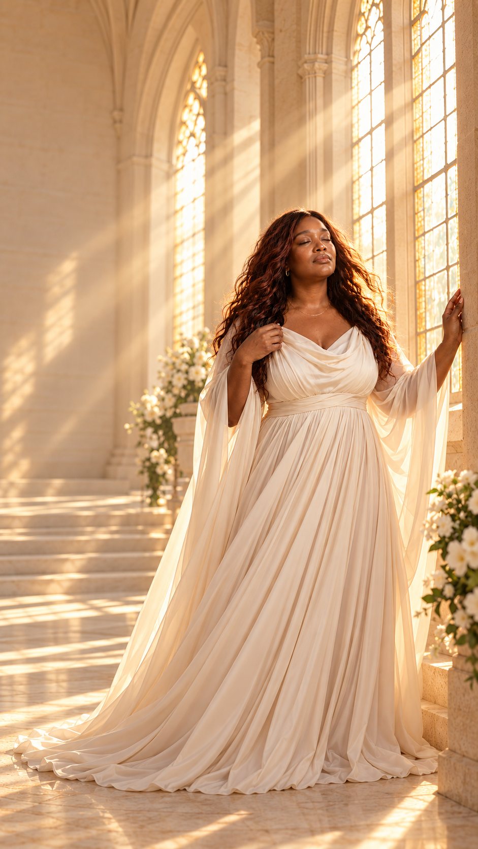 Regina Monae standing in morning light